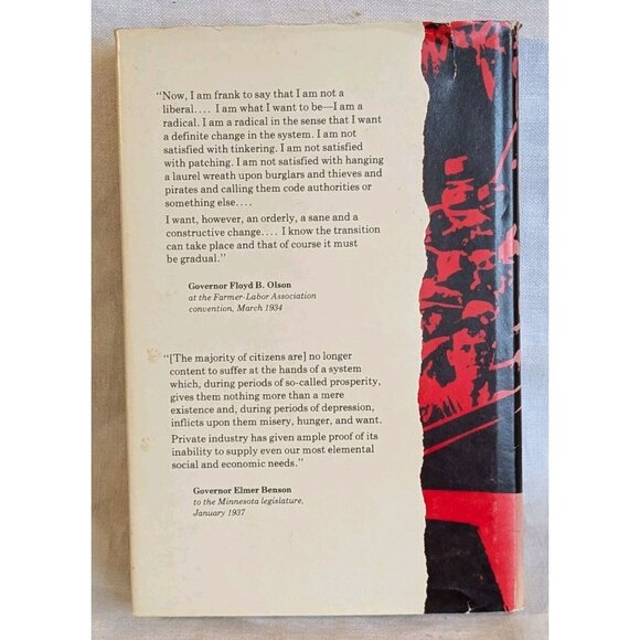 1979 Minnesota Farmer Laborism The 3rd Party Alternative Hardcover Gieske Vtg DJ - Picture 2 of 16